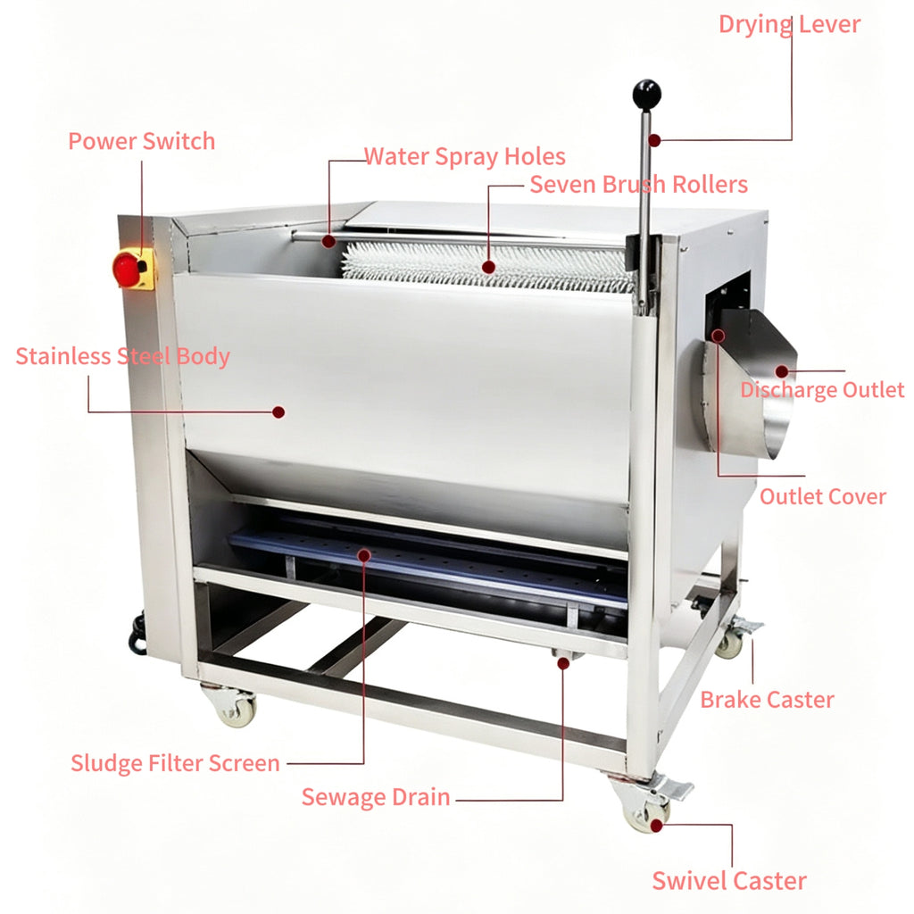 Potato Peeling Machine – Commercial Automatic Potato Peeler